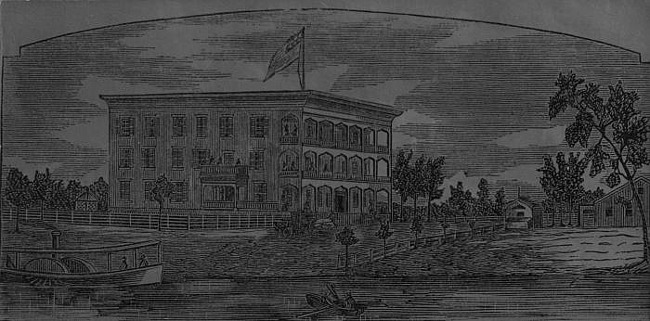 Print of Mineral Well House, Lansing