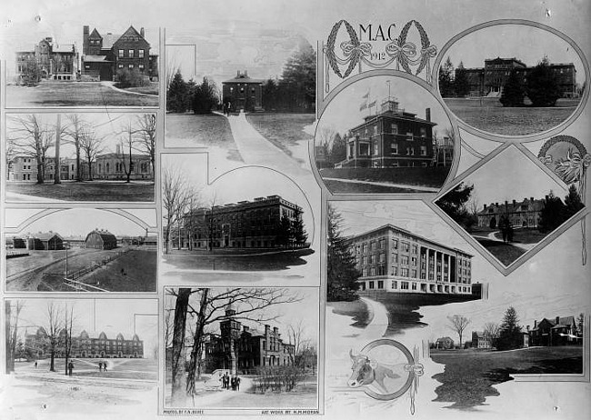 Souvenir photo, Michigan Agricultural College, East Lansing