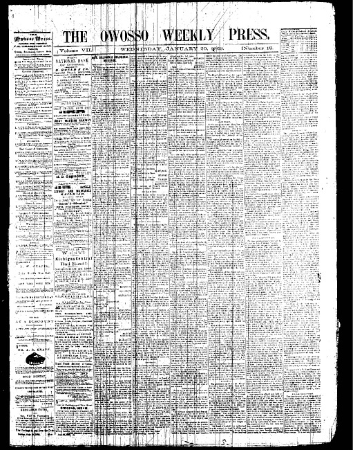 The Owosso Weekly Press. (1869 January 20)