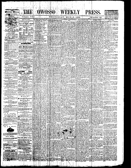 The Owosso Weekly Press. (1869 May 5)