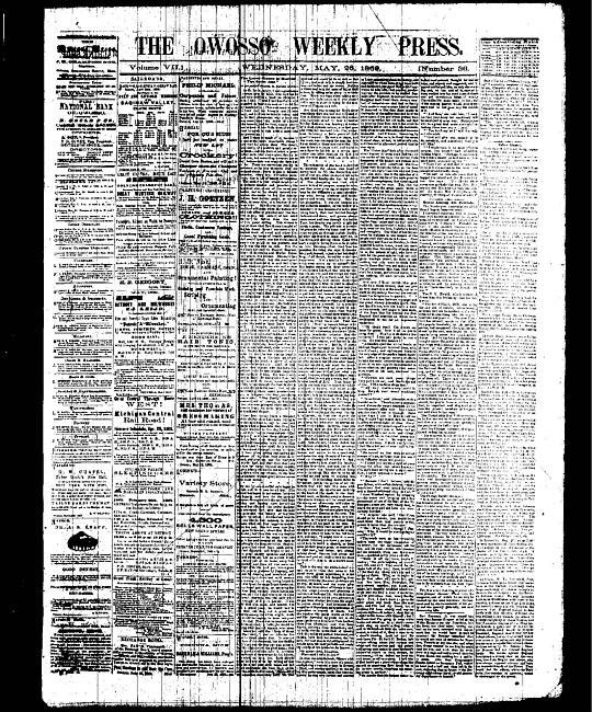The Owosso Weekly Press. (1869 May 26)