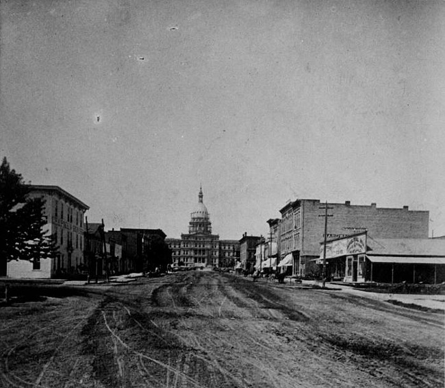 View of East Michigan Avenue Looking West, Lansing