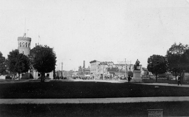 View of West Michigan from Capitol Lawn, Lansing