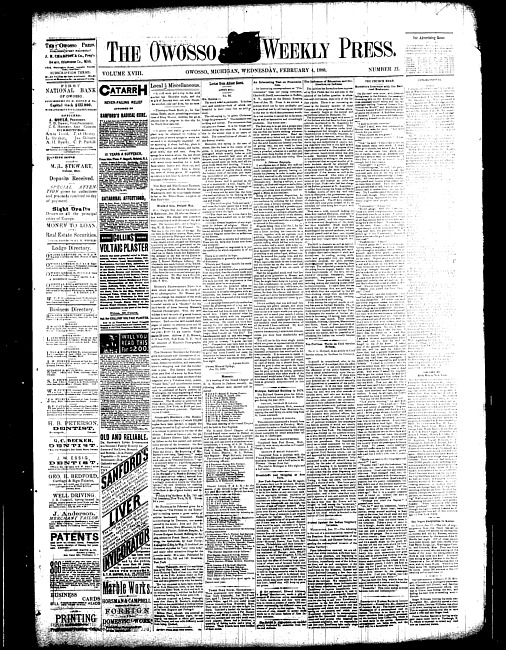 The Owosso Weekly Press. (1880 February 4)