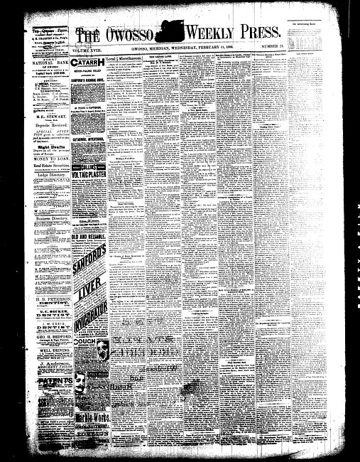 The Owosso Weekly Press. (1880 February 11)