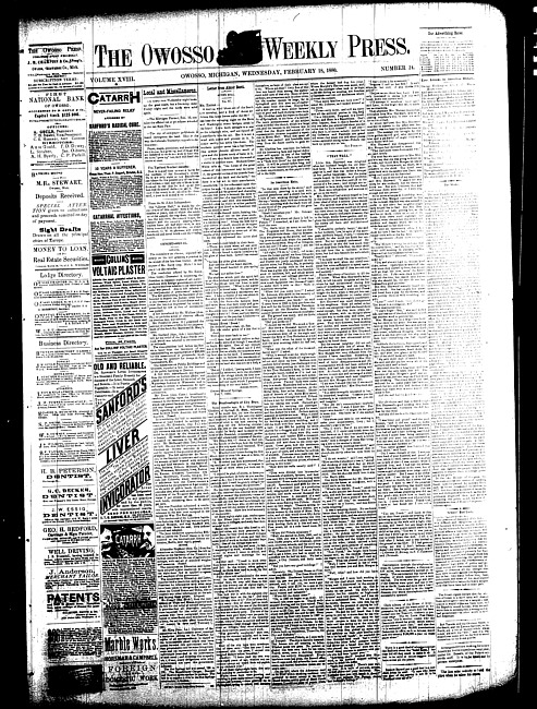 The Owosso Weekly Press. (1880 February 18)