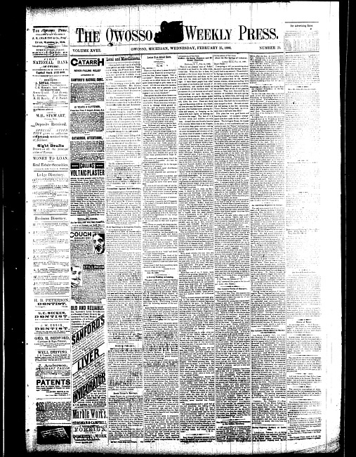 The Owosso Weekly Press. (1880 February 25)