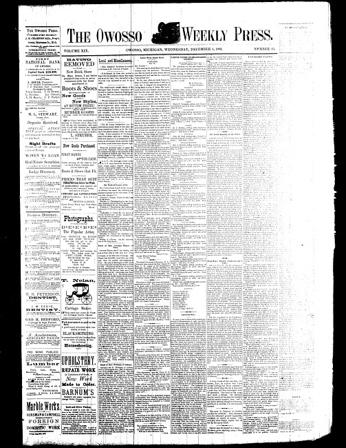 The Owosso Weekly Press. (1880 December 1)