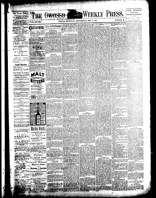 The Owosso Weekly Press. (1881 May 11)