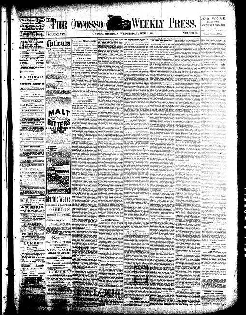 The Owosso Weekly Press. (1881 June 1)