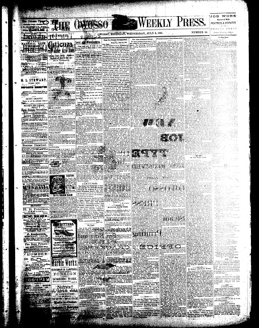 The Owosso Weekly Press. (1881 July 6)