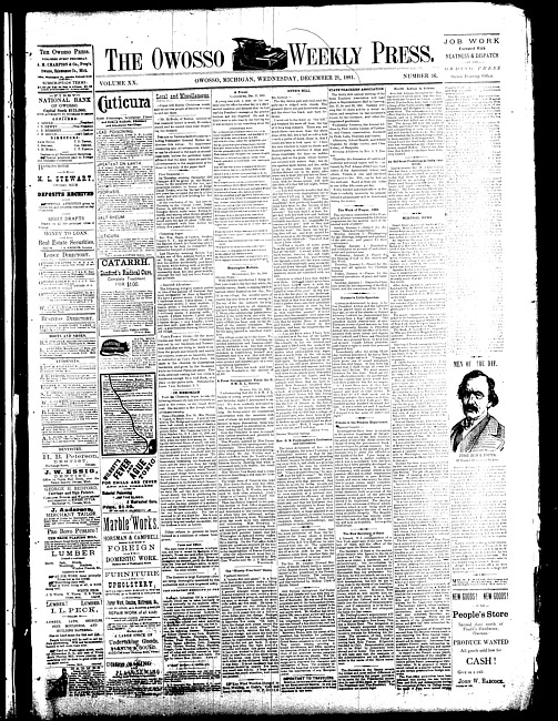 The Owosso Weekly Press. (1881 December 21)