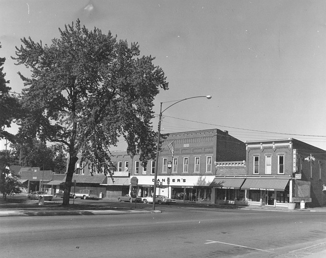 West Side of Square at Main Street 1976