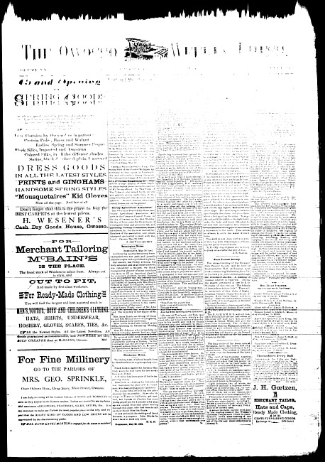 The Owosso Weekly Press. (1882 May 31)