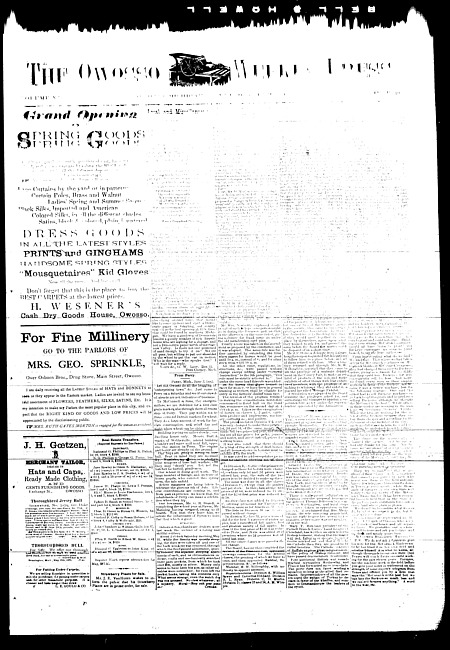 The Owosso Weekly Press. (1882 June 7)