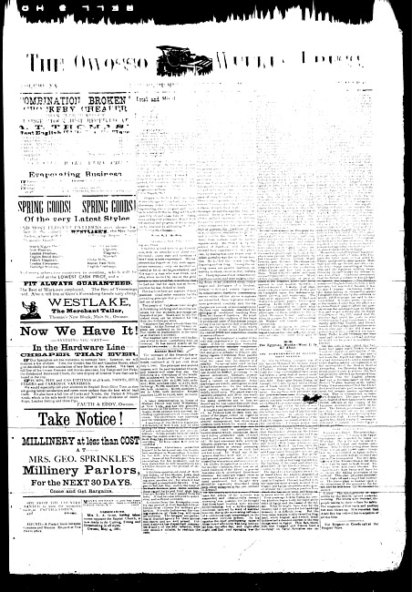 The Owosso Weekly Press. (1882 July 12)