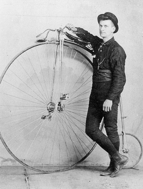 Cyclist Frank Baines