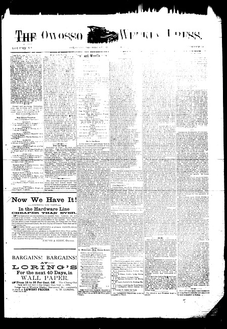 The Owosso Weekly Press. (1882 August 23)