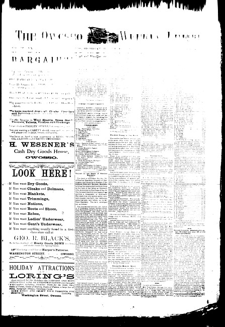 The Owosso Weekly Press. (1884 January 23)