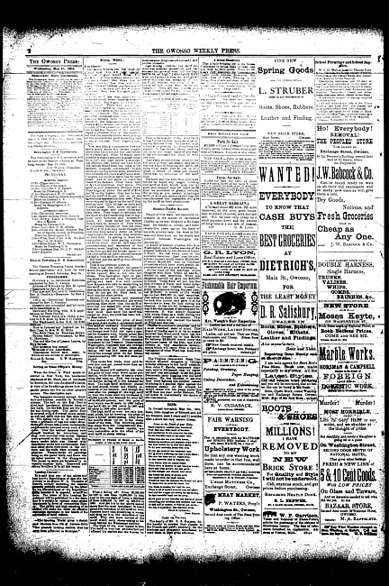 The Owosso Weekly Press. (1884 May 21)