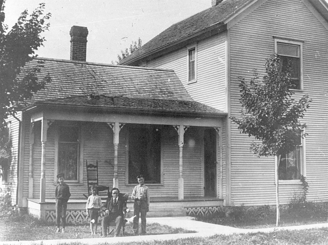 Stockbridge family at their homestead