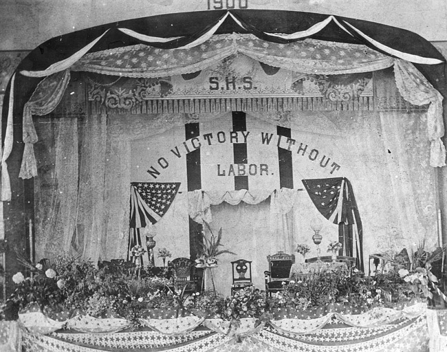 High School Commencement Setting 1900