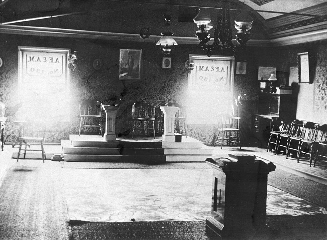 Interior of Mason Lodge Stockbridge