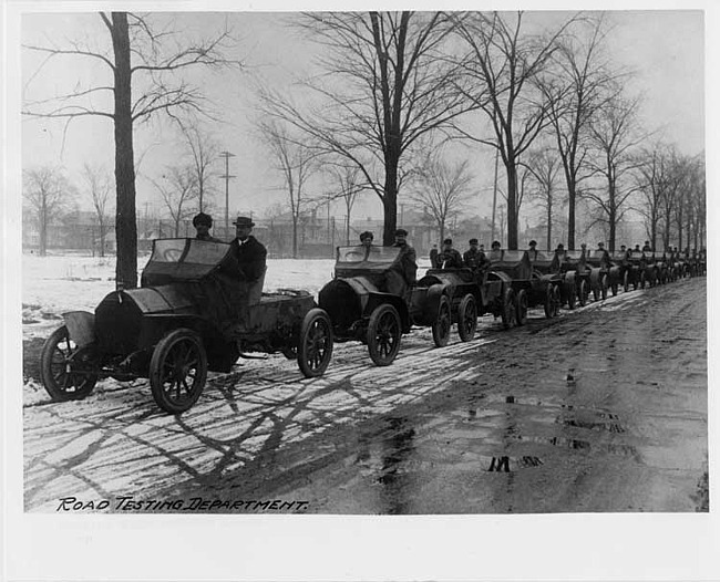 Cadillac Motor Car Company road testing department