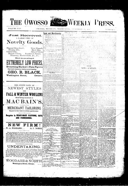 The Owosso Weekly Press. (1886 September 15)