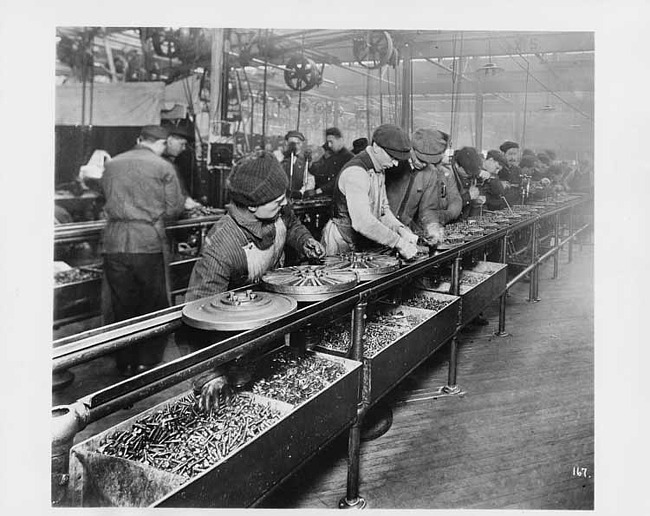 Ford Motor Company flywheel magneto assembly line