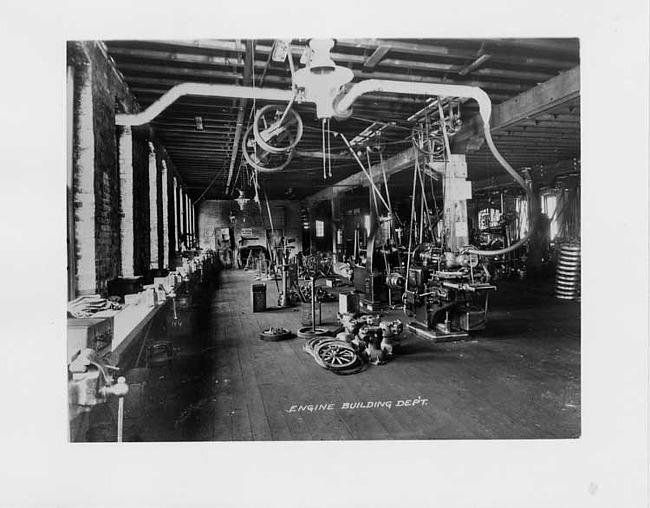 Cartercar Motorcar Company engine building department