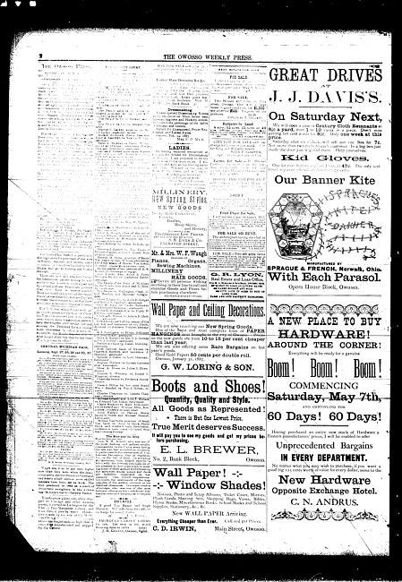 The Owosso Weekly Press. (1887 May 4)