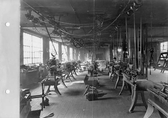 Interior of Kessler-Detroit Motor Car Company factory