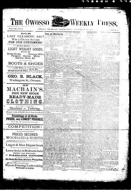 The Owosso Weekly Press. (1887 September 14)