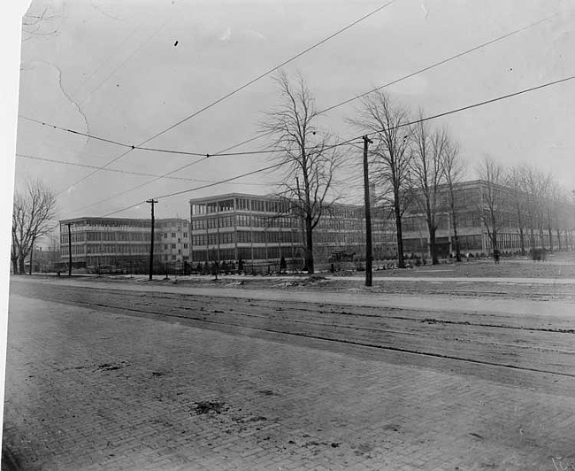 Chalmers Motor Company factory exterior
