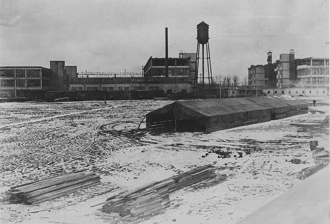 Chalmers Motor Company factory, exterior view