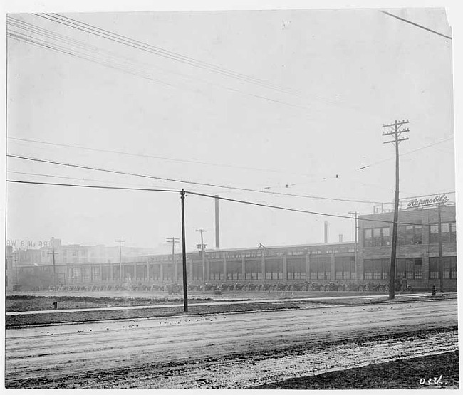 Hupp Motor Car Company factory, exterior view