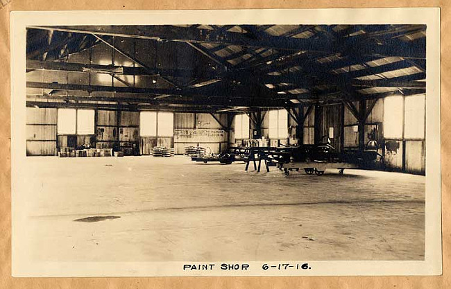 Liberty Motor Car Company paint shop interior