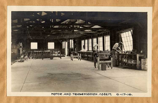 Liberty Motor Car Company motor and transmission assembly interior