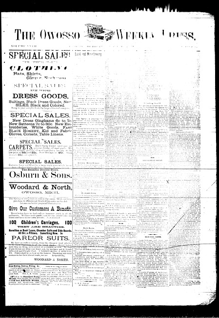 The Owosso Weekly Press. (1889 May 29)