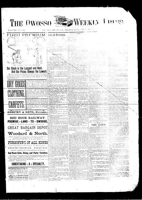 The Owosso Weekly Press. (1889 September 18)