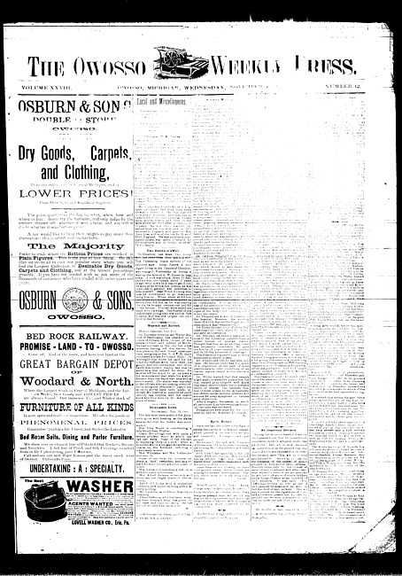 The Owosso Weekly Press. (1889 November 13)
