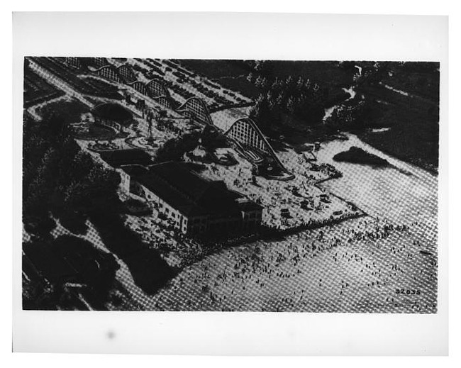 Jefferson Beach Amusement Park Aerial View