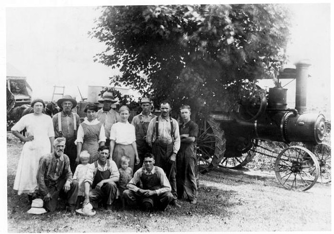 Harvest group on Haff Farm