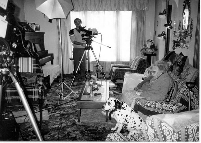 Tillie and Lena Marotz in their living room