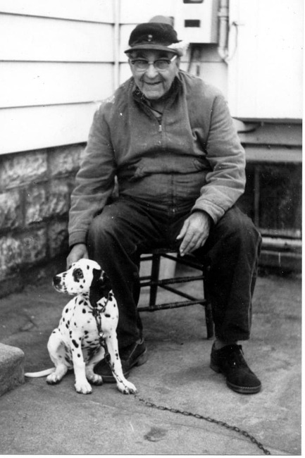 Otto Marotz and Nancy (dog)