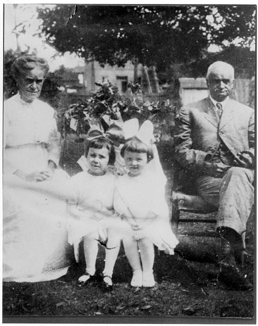 Sarah and William Upton with little girls