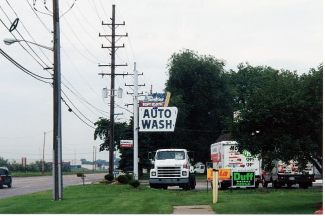Backus Auto Wash sign