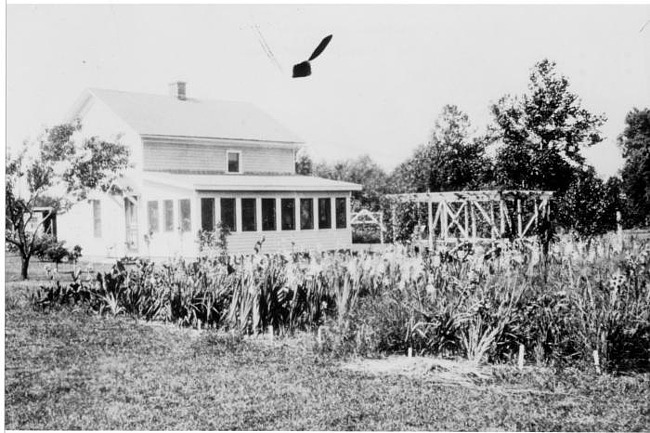 Holzhauer house and flower garden