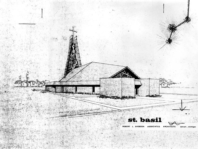 St. Basil, architect's drawing